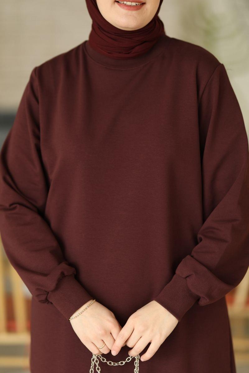 Neva 110 Cm Sweat Tunik Vişne 