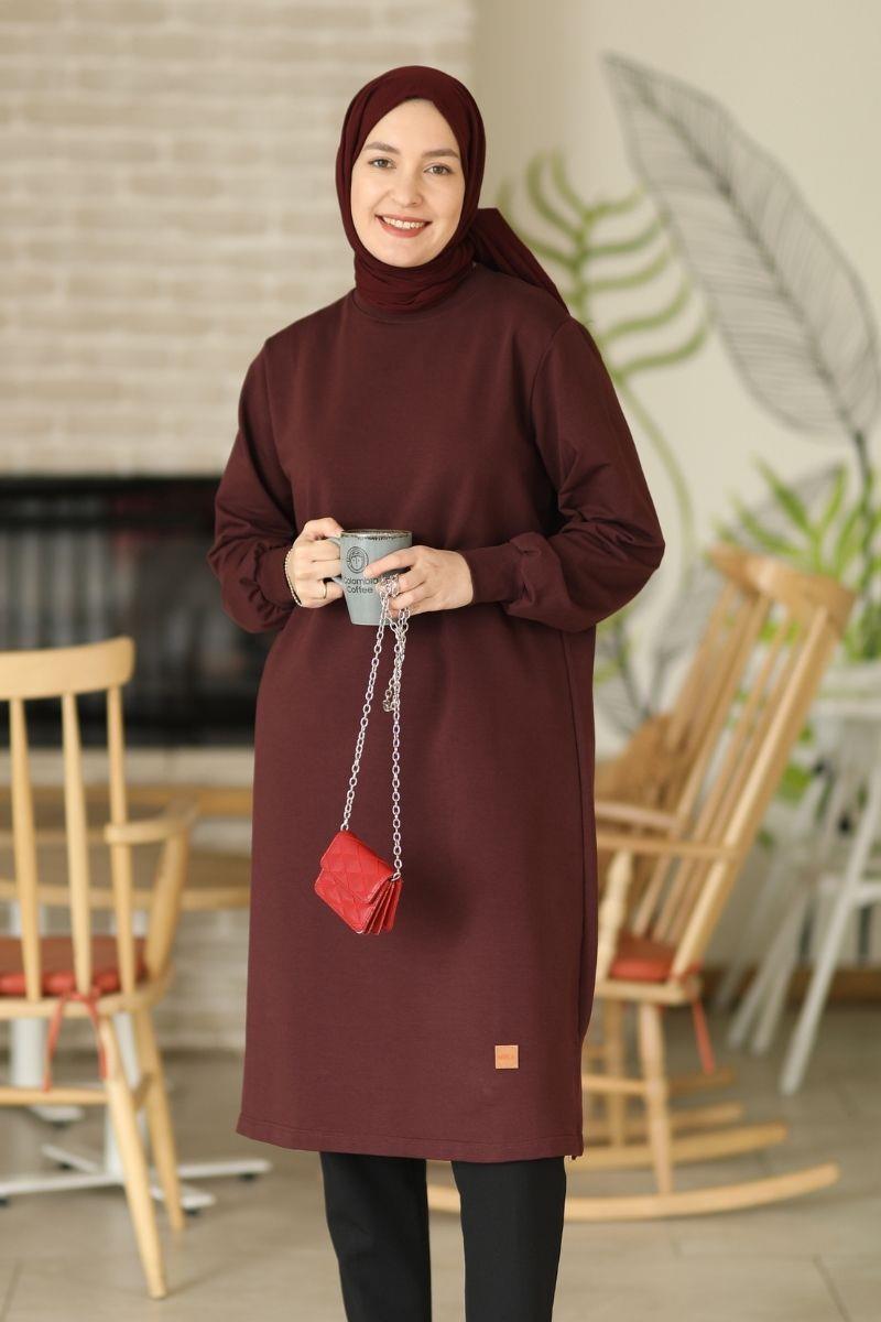 Neva 110 Cm Sweat Tunik Vişne 