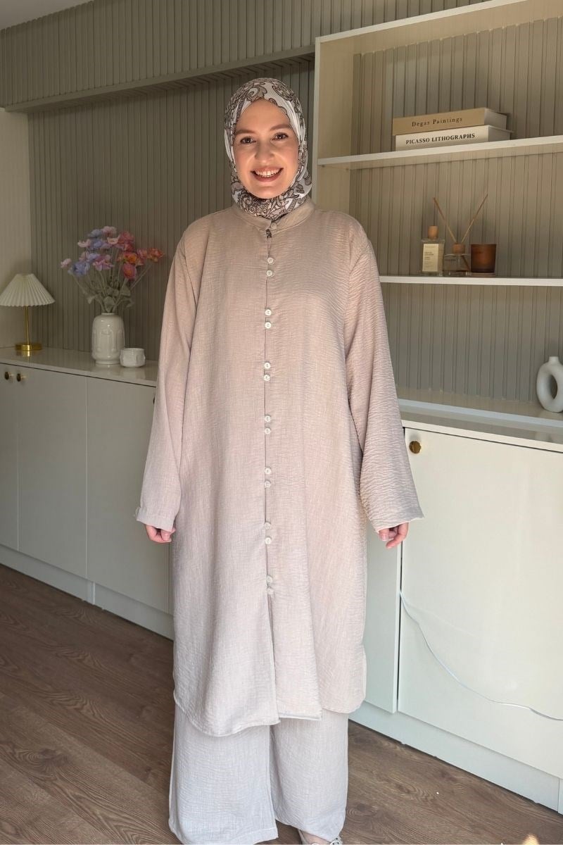 Önü Biritli Valentino Takım Açık Vizon