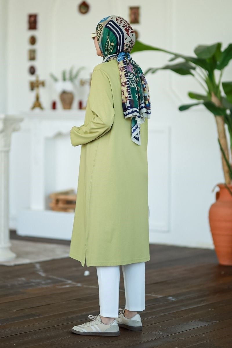 Summer Basic Uzun Tunik Adaçayı