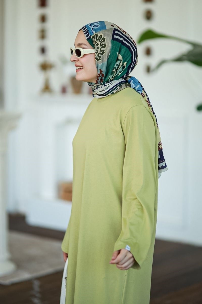 Summer Basic Uzun Tunik Adaçayı