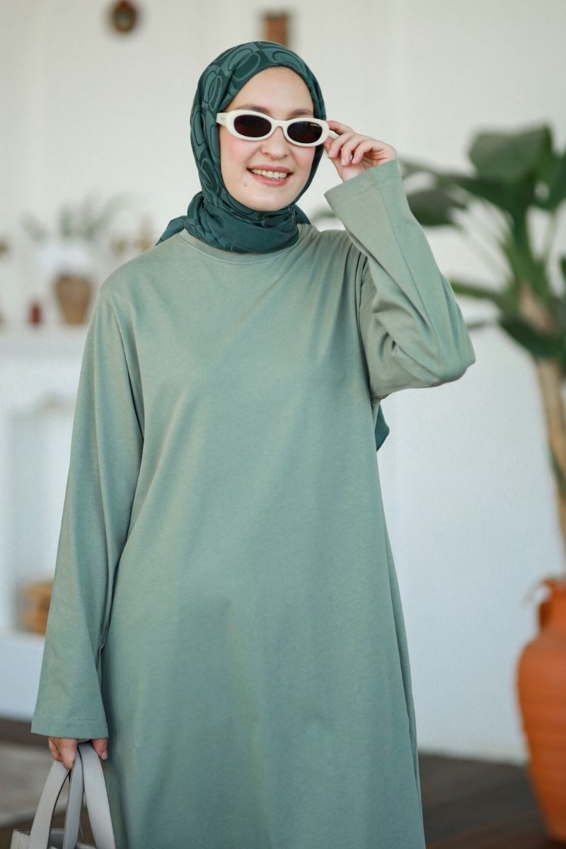 Summer Basic Uzun Tunik Çağla