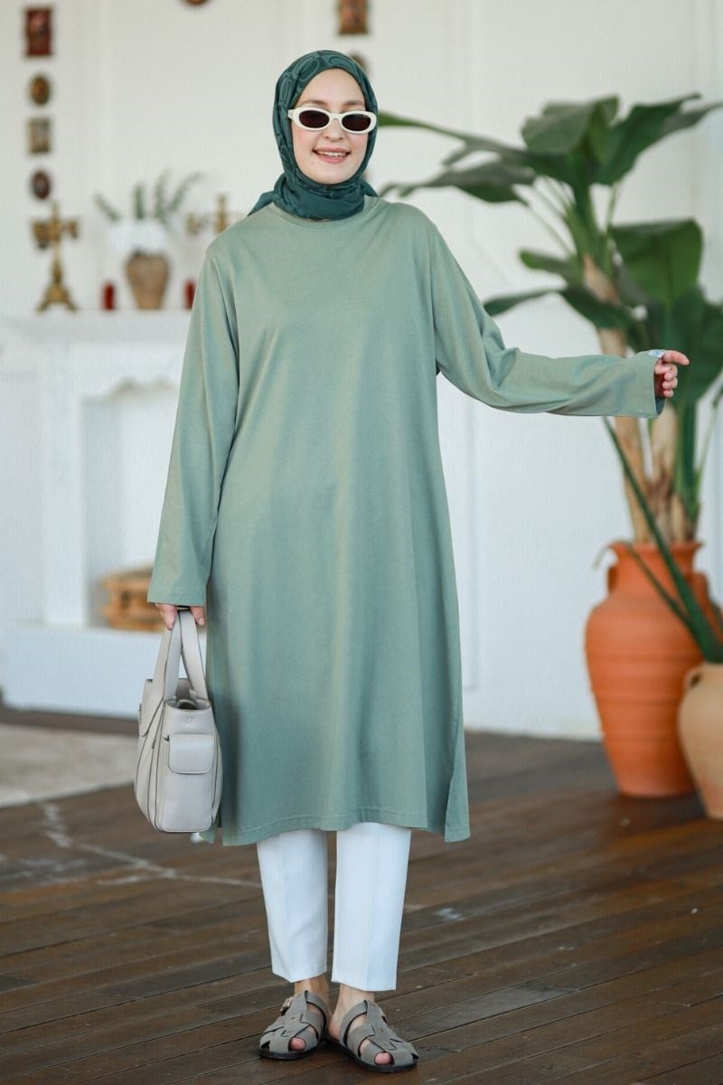 Summer Basic Uzun Tunik Çağla