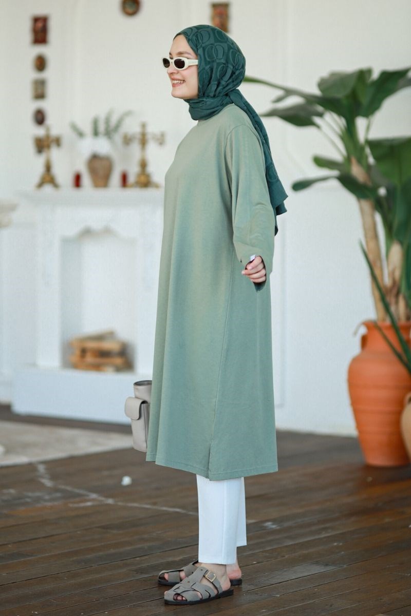 Summer Basic Uzun Tunik Çağla