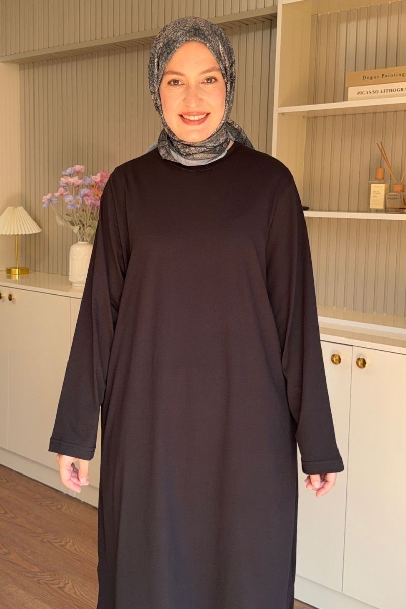 Summer Basic Uzun Tunik Siyah