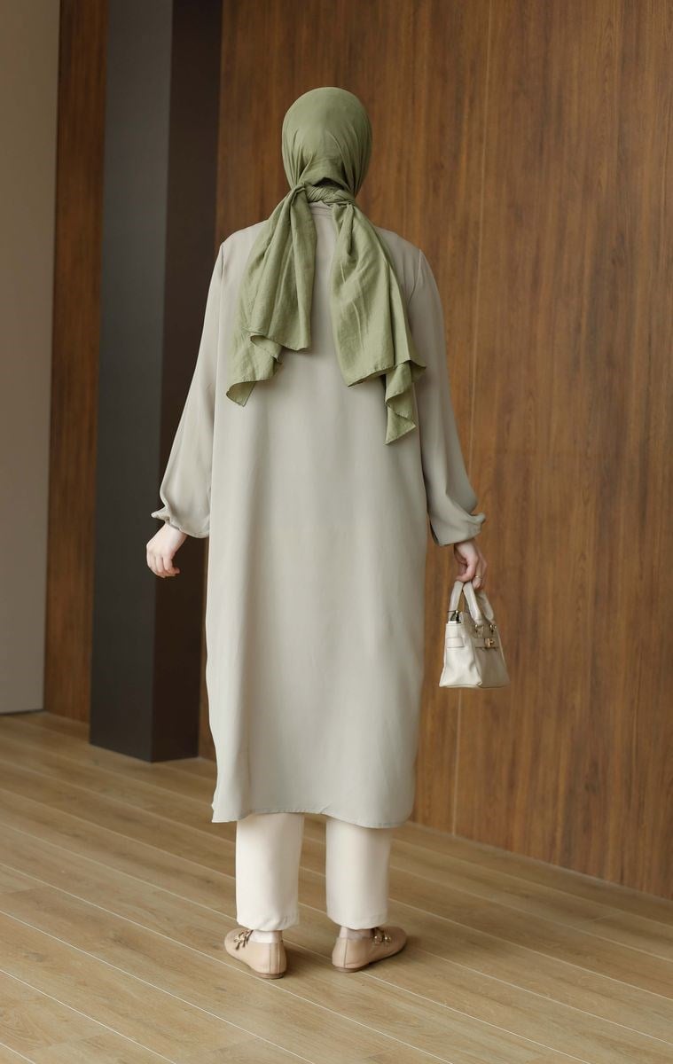 Zarif Medine İpeği Tunik Soft Mint