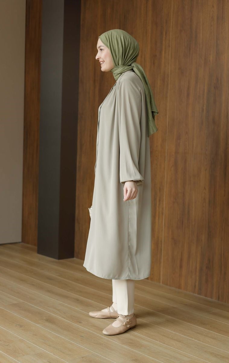 Zarif Medine İpeği Tunik Soft Mint