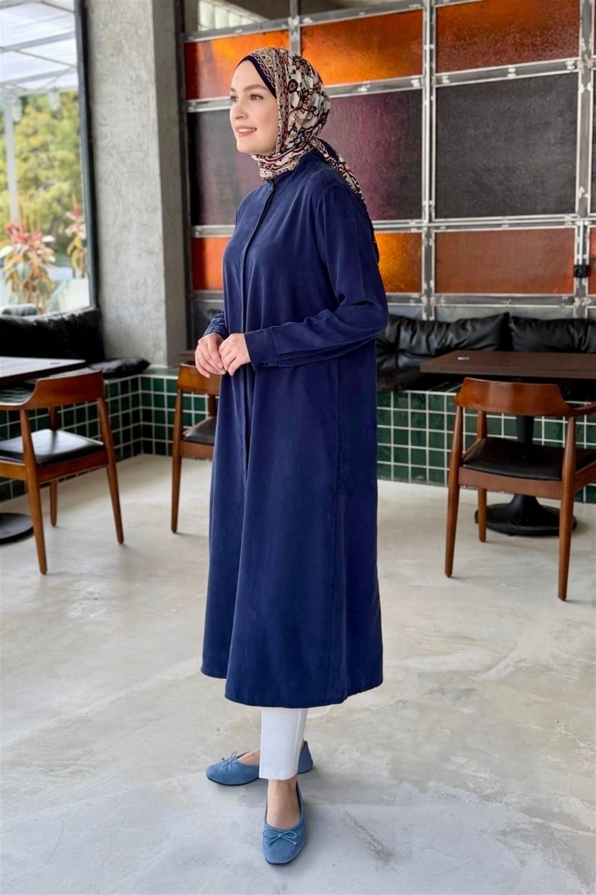 Alis 120 cm Uzun Tunik Lacivert