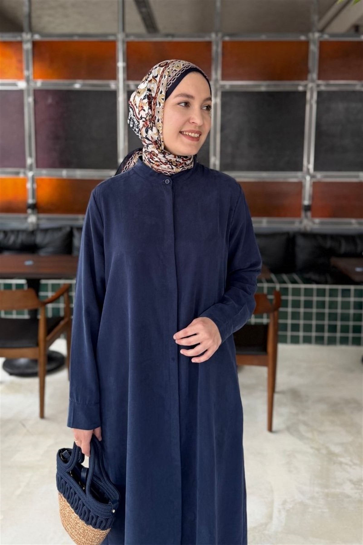 Alis 120 cm Uzun Tunik Lacivert