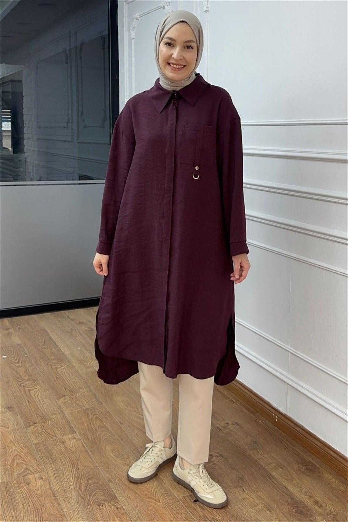 Armine Trend Cepli Asude Tunik Bordo