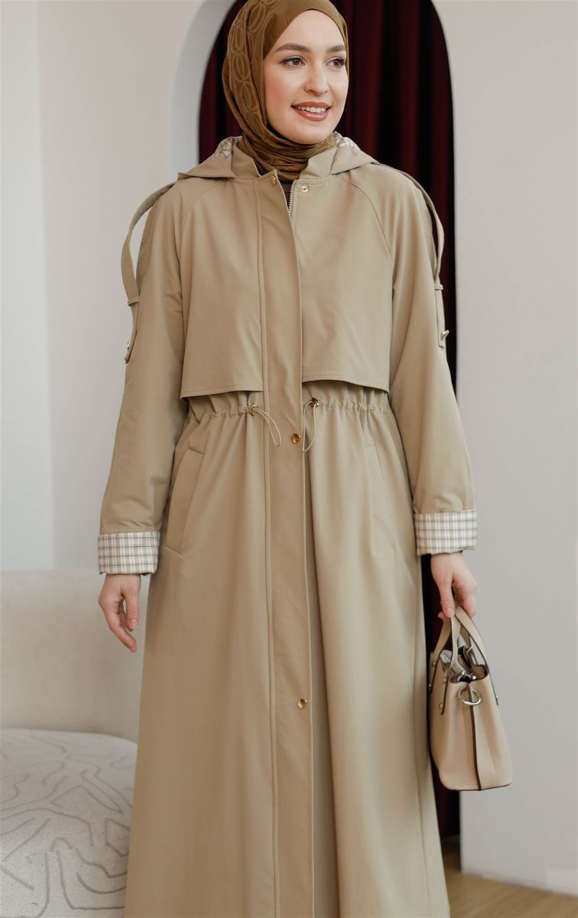 Armine Trend Tam Boy Pardesü Bej