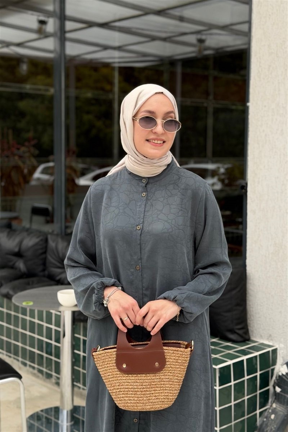 Basic Marakeş Uzun Tunik Adaçayı