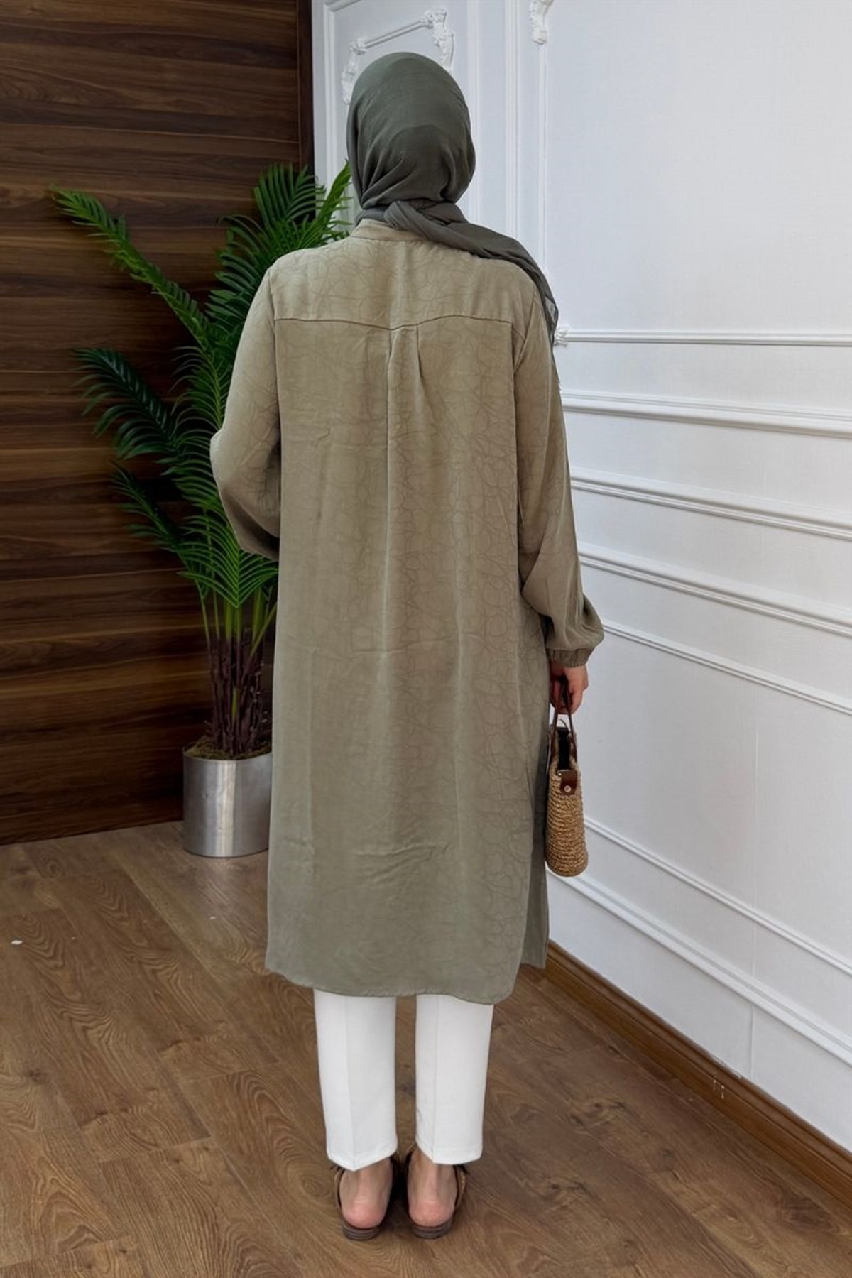 Basic Marakeş Uzun Tunik Çağla