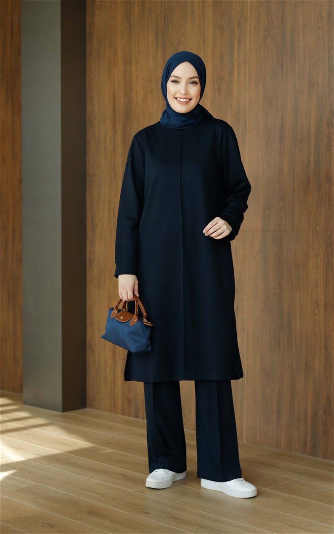 Basic Oysho Uzun İkili Takım Lacivert