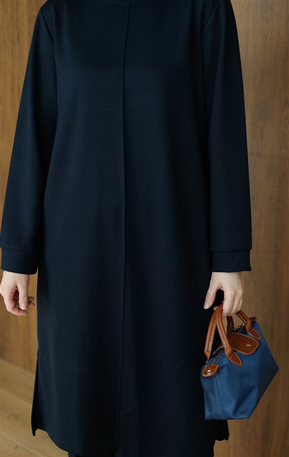 Basic Oysho Uzun İkili Takım Lacivert