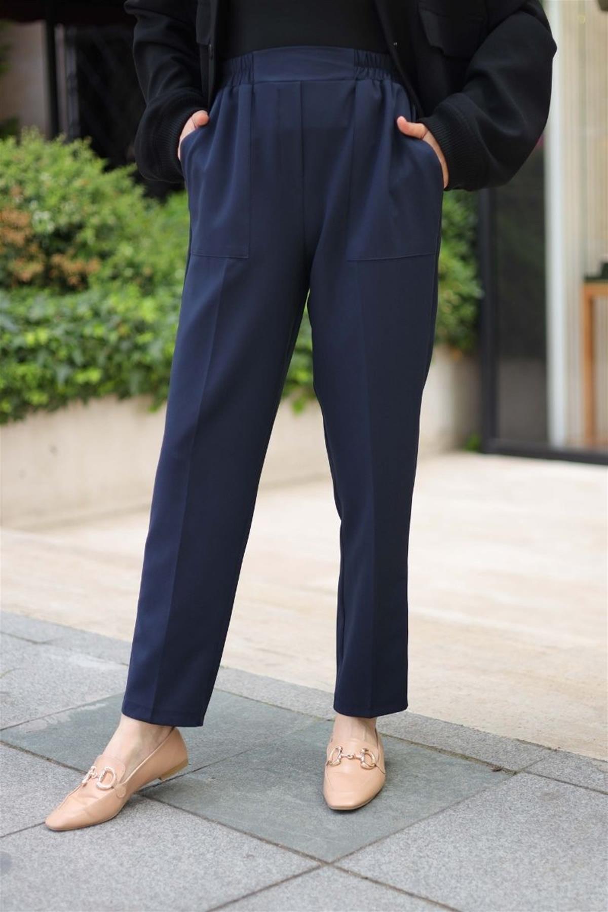 Cepli Krep Pantolon Lacivert