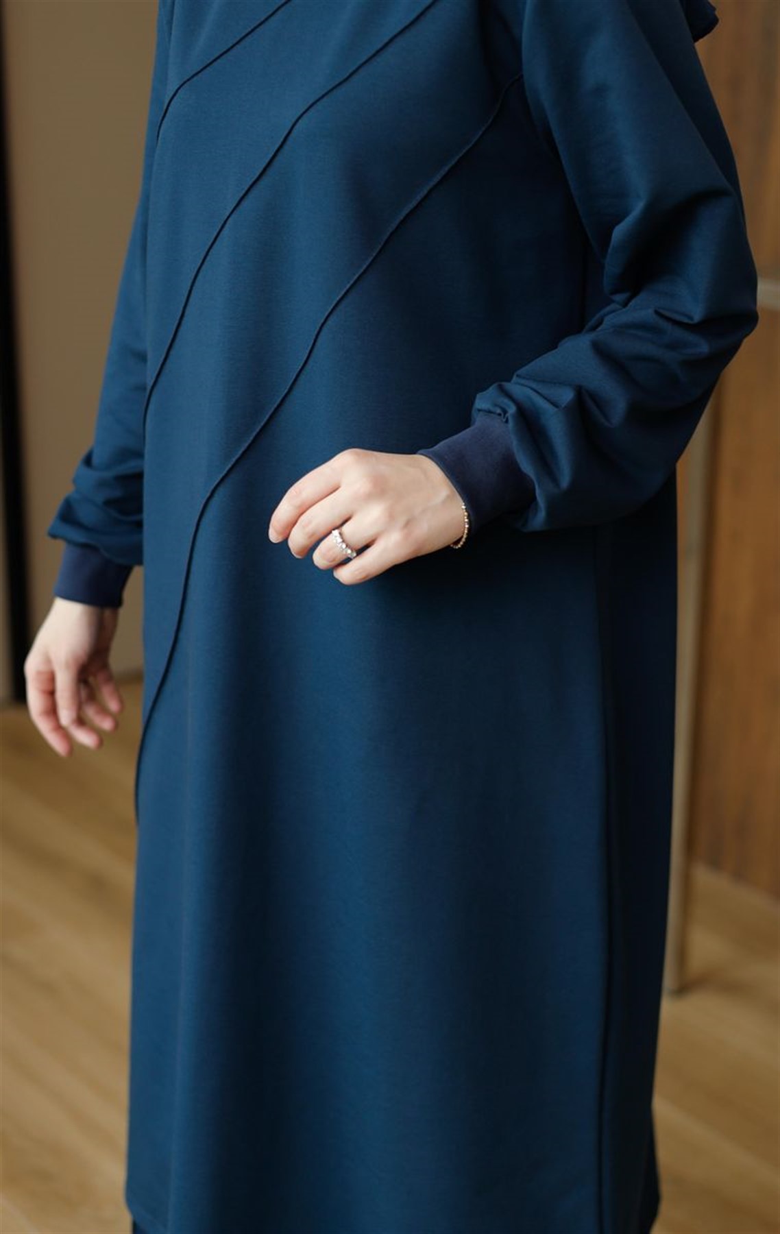 Çımalı 120 cm Uzun Takım İndigo