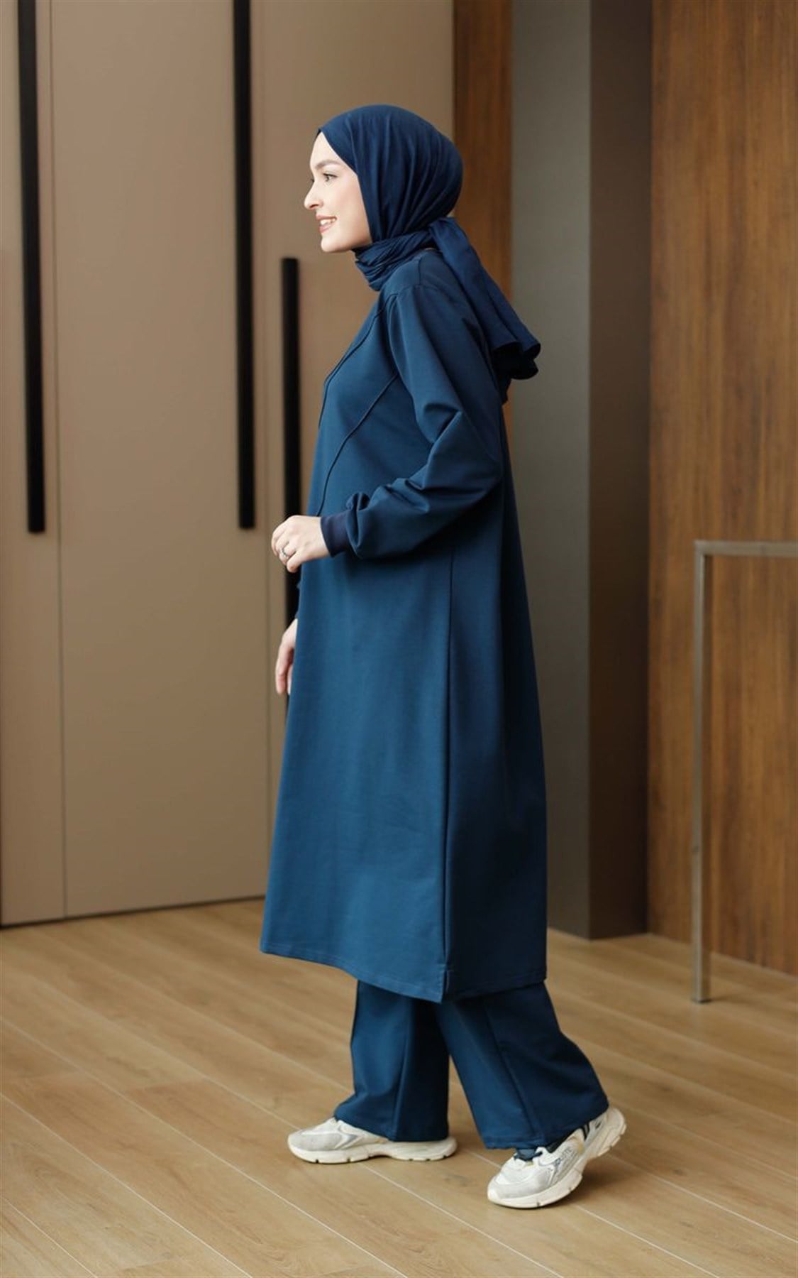 Çımalı 120 cm Uzun Takım İndigo