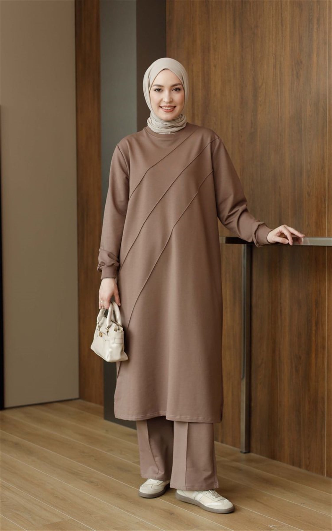 Çımalı 120 cm Uzun Takım Soft Kahve