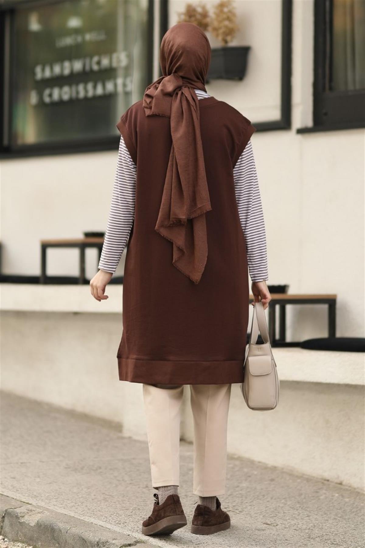 Confort Sweat Süveter Acı Kahve