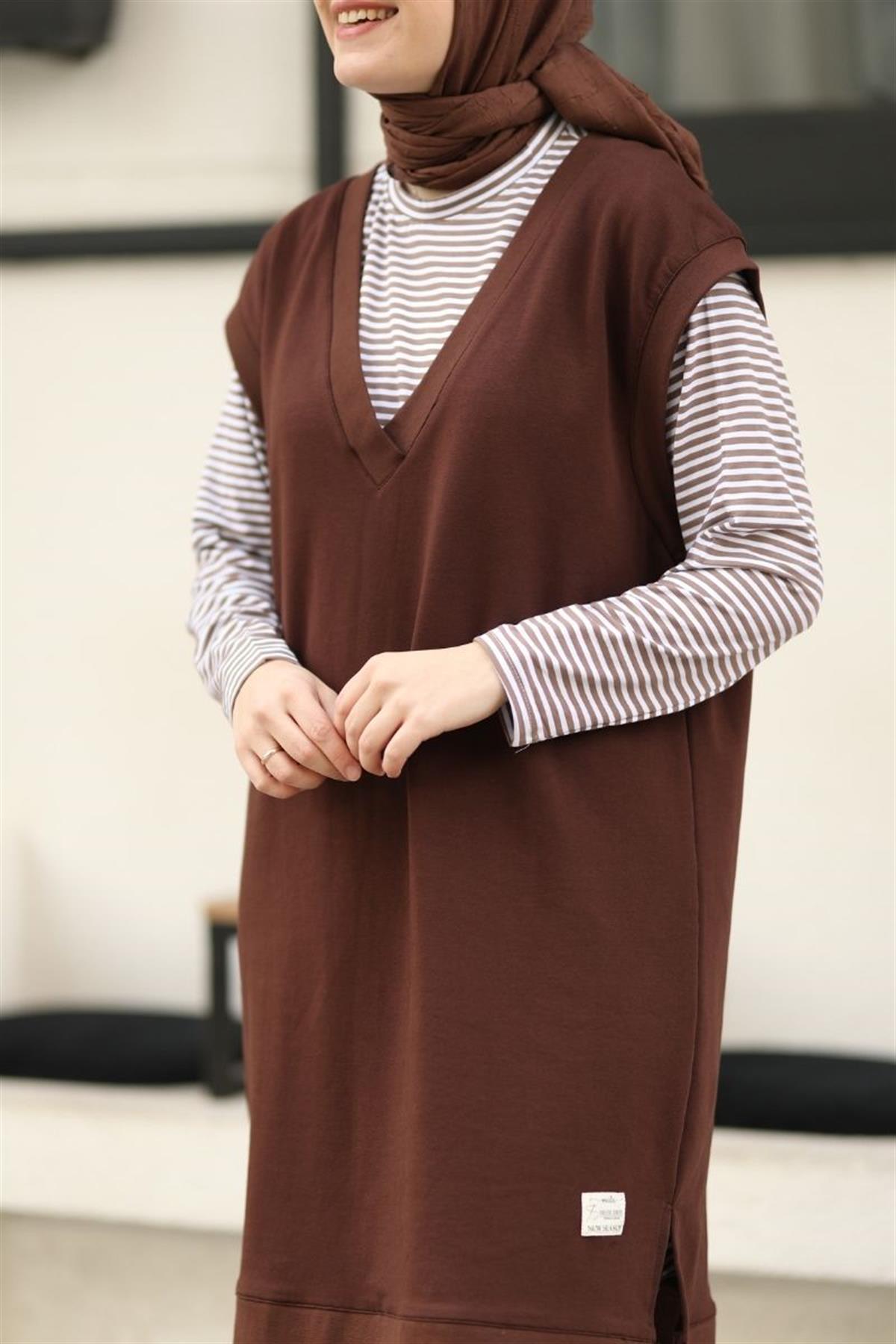 Confort Sweat Süveter Acı Kahve