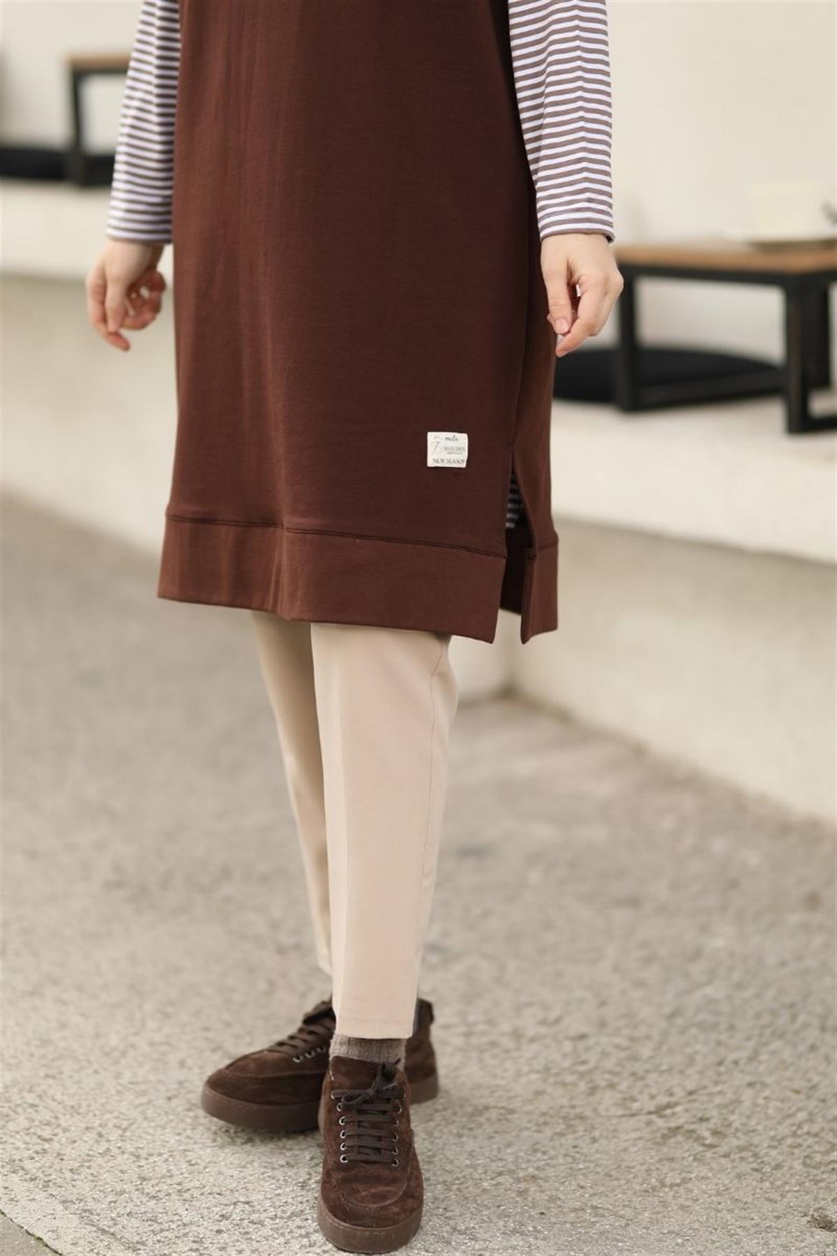 Confort Sweat Süveter Acı Kahve