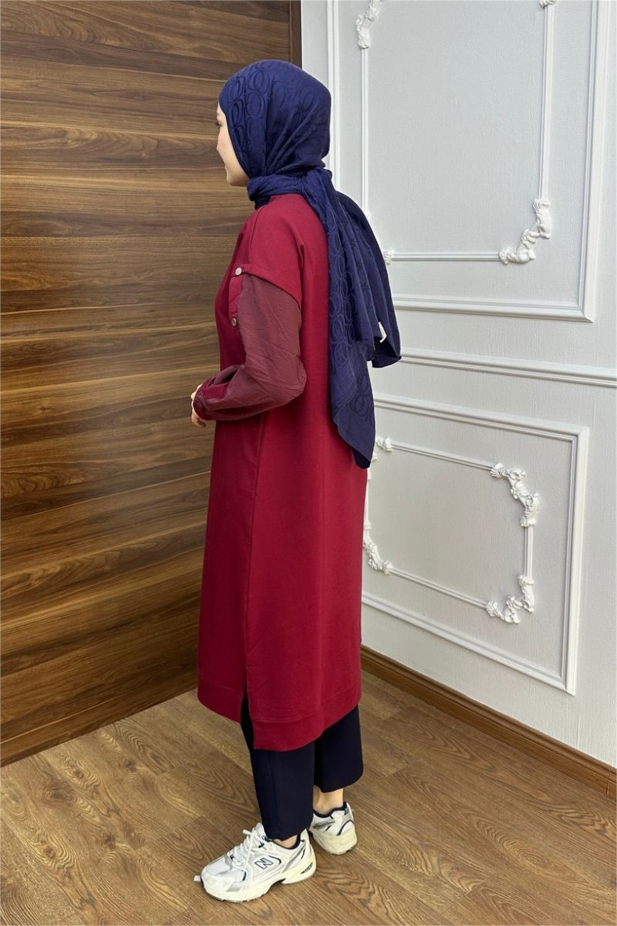 Lavin Çıtçıt Detaylı Sweat Bordo