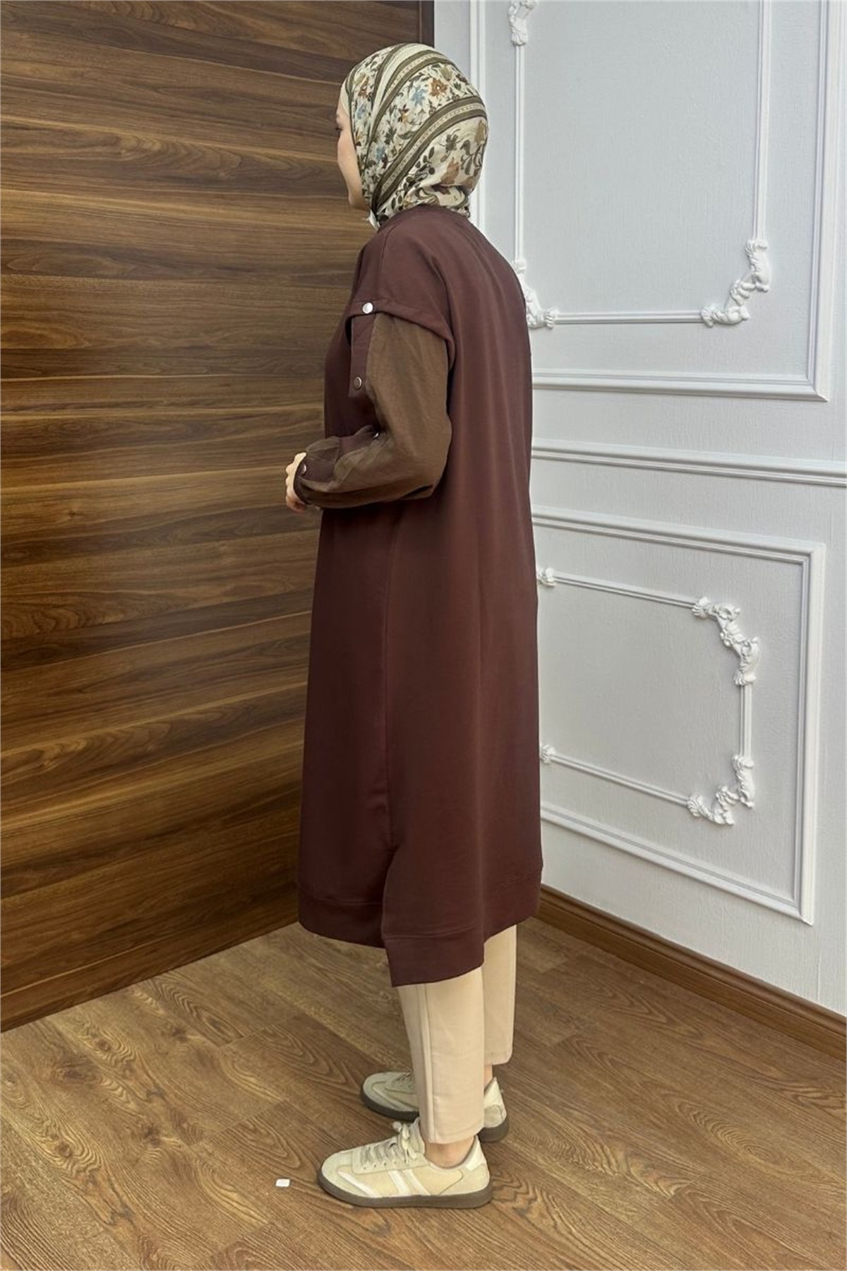 Lavin Çıtçıt Detaylı Sweat Kahve