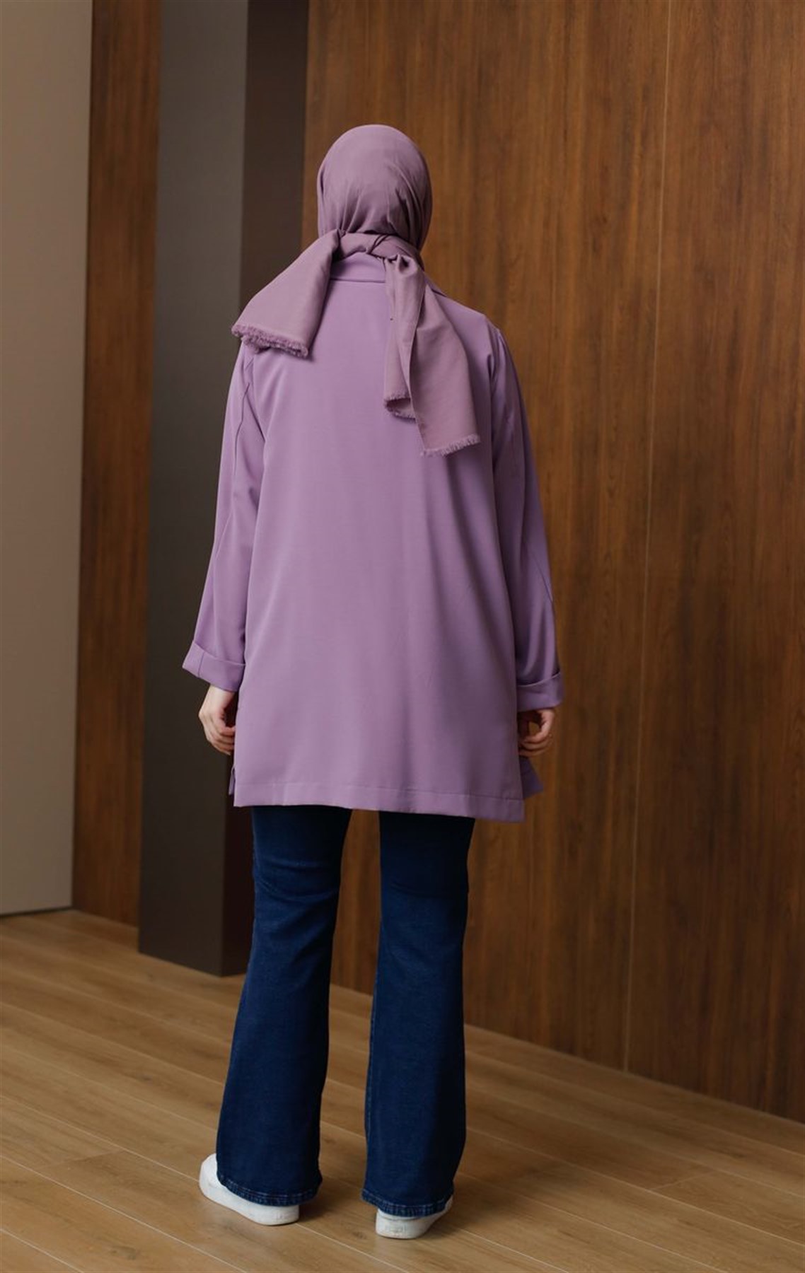 Linda Krep Ceket Lila