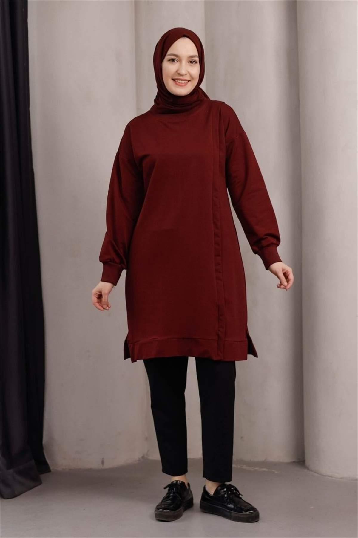 Marin Uzun Sweat Bordo