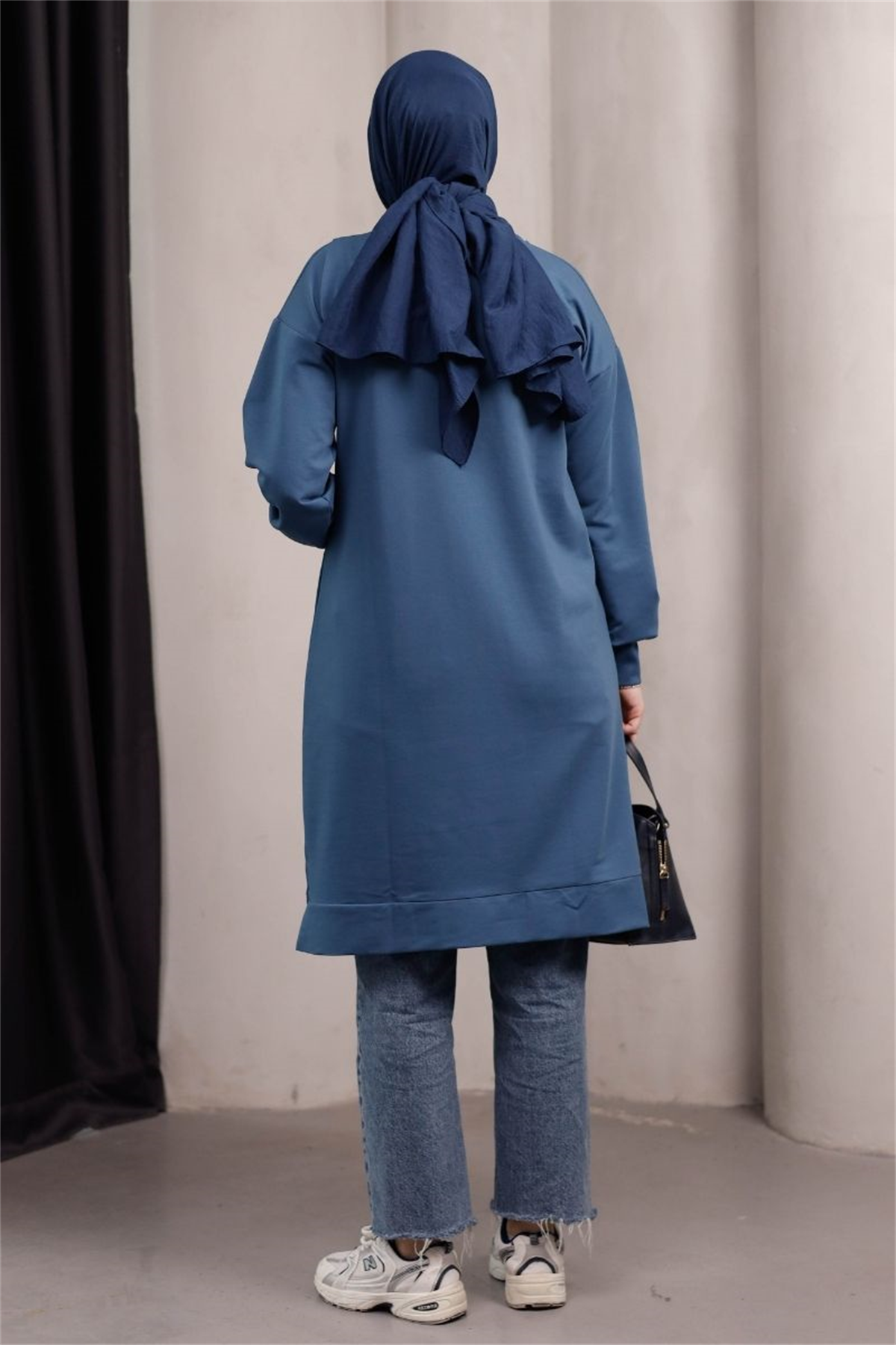 Marin Uzun Sweat İndigo