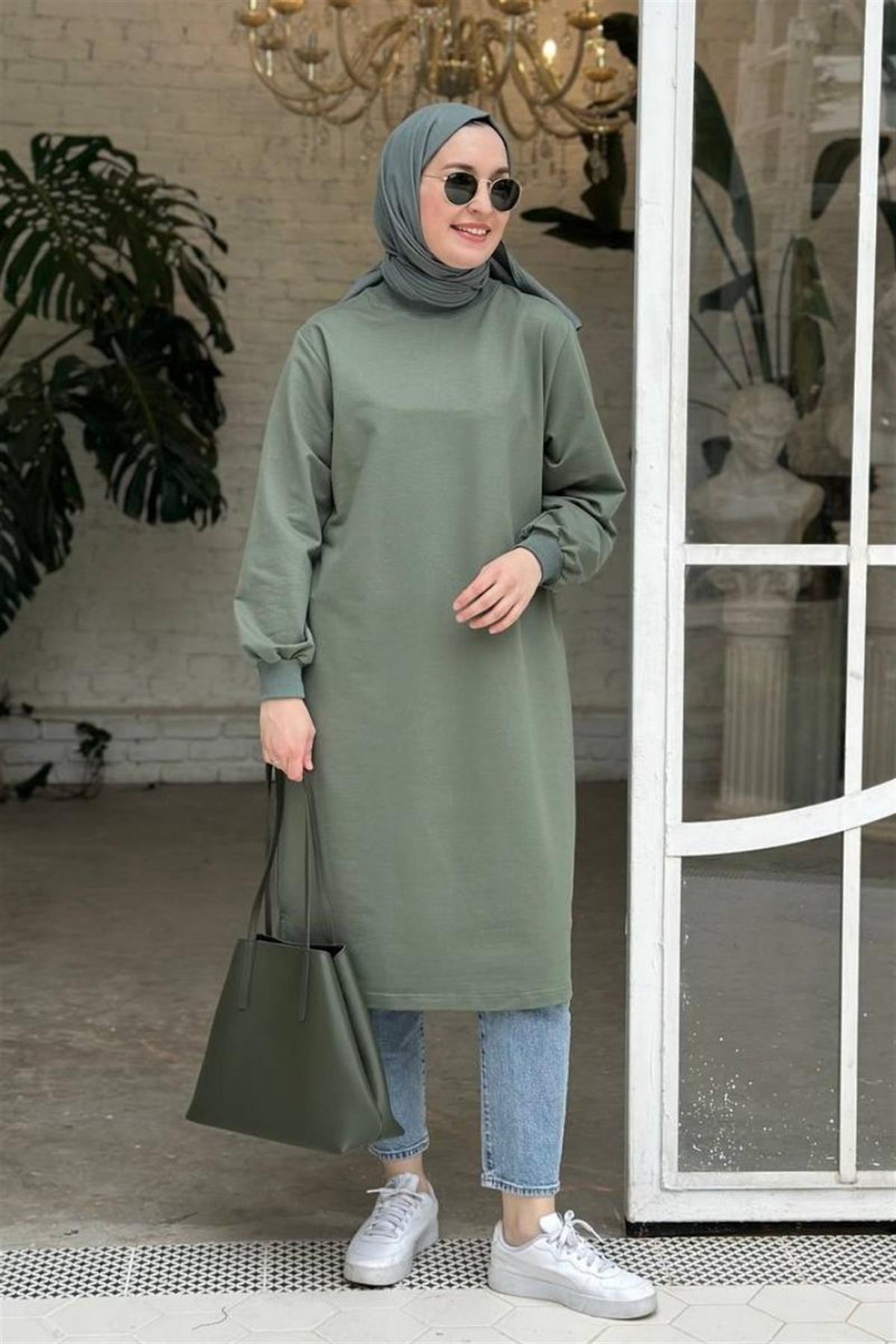 Neva 110 Cm Sweat Tunik Çağla