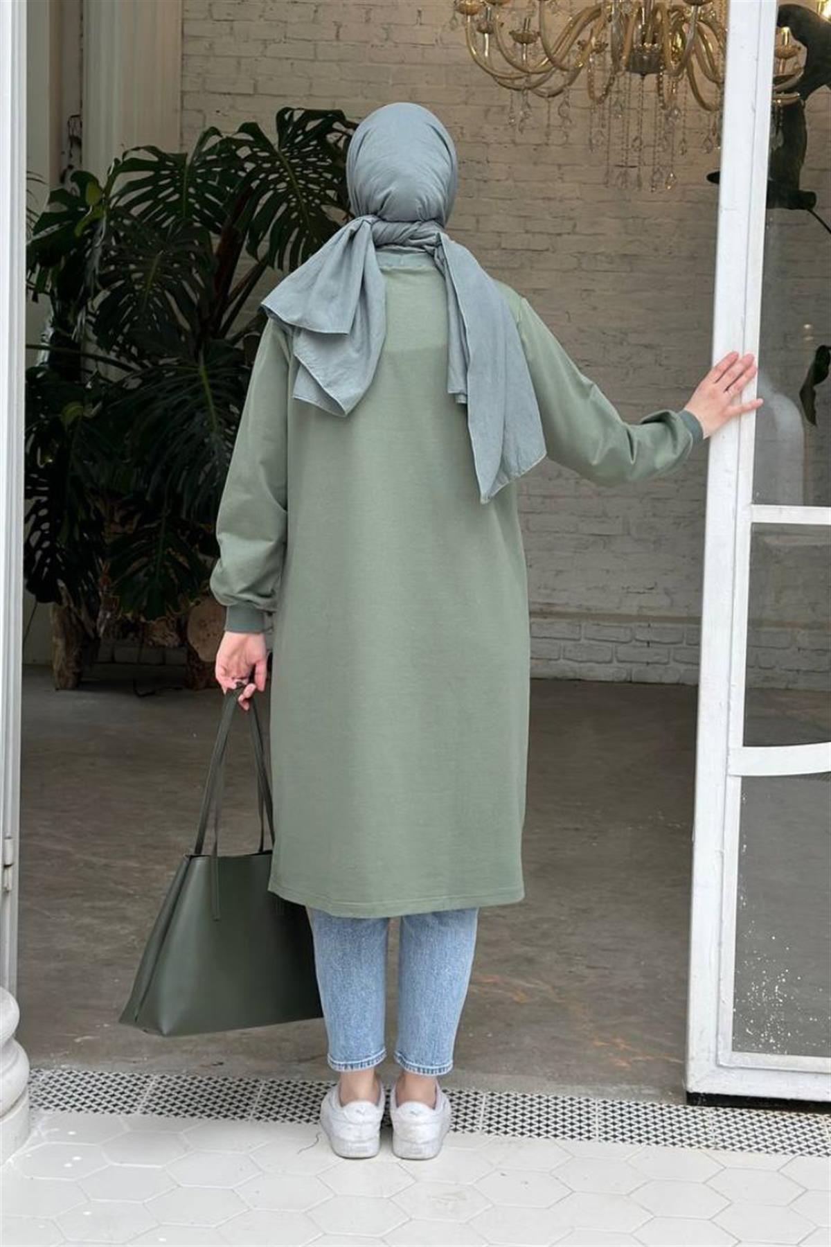 Neva 110 Cm Sweat Tunik Çağla