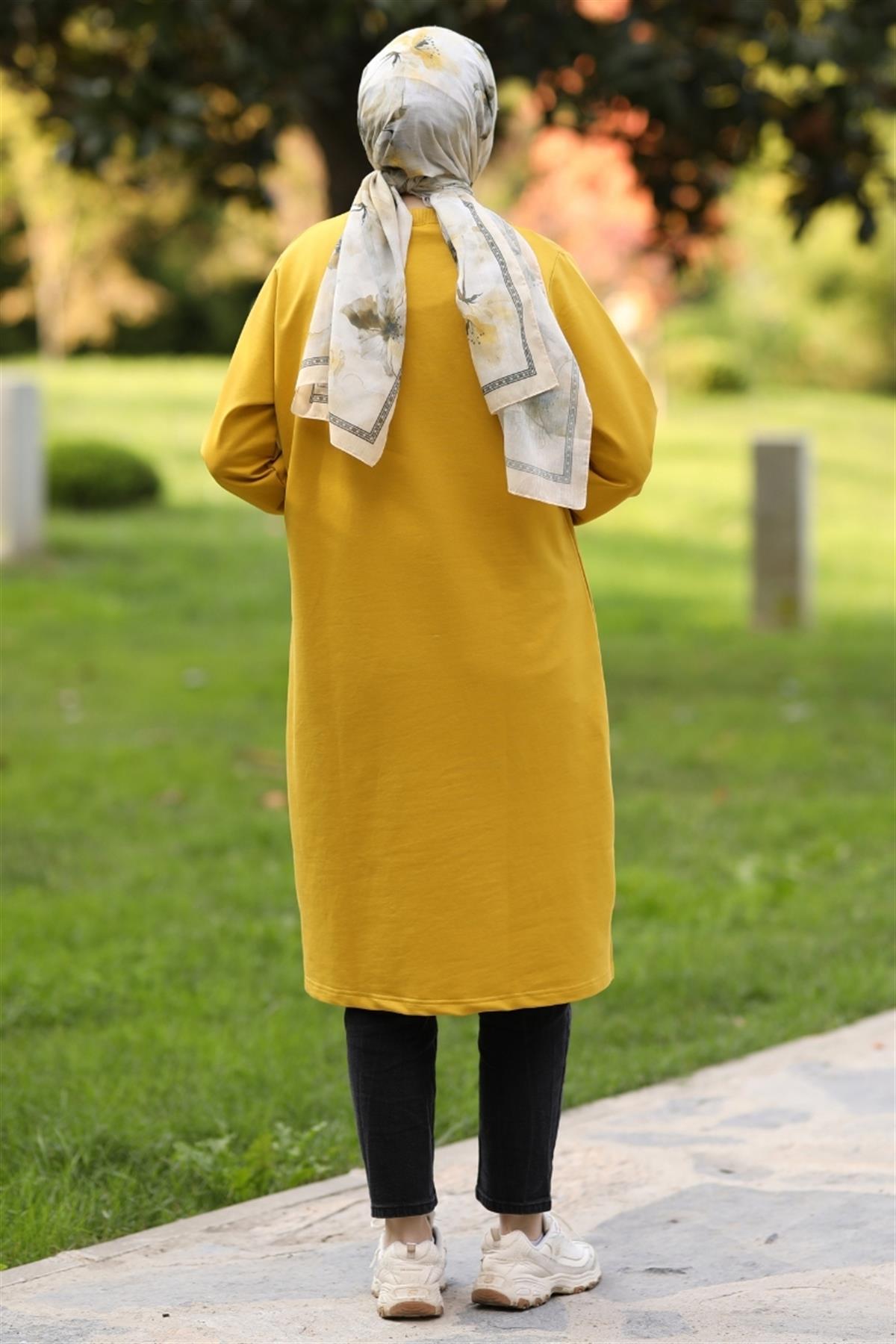 Neva 110 Cm Sweat Tunik Hardal 