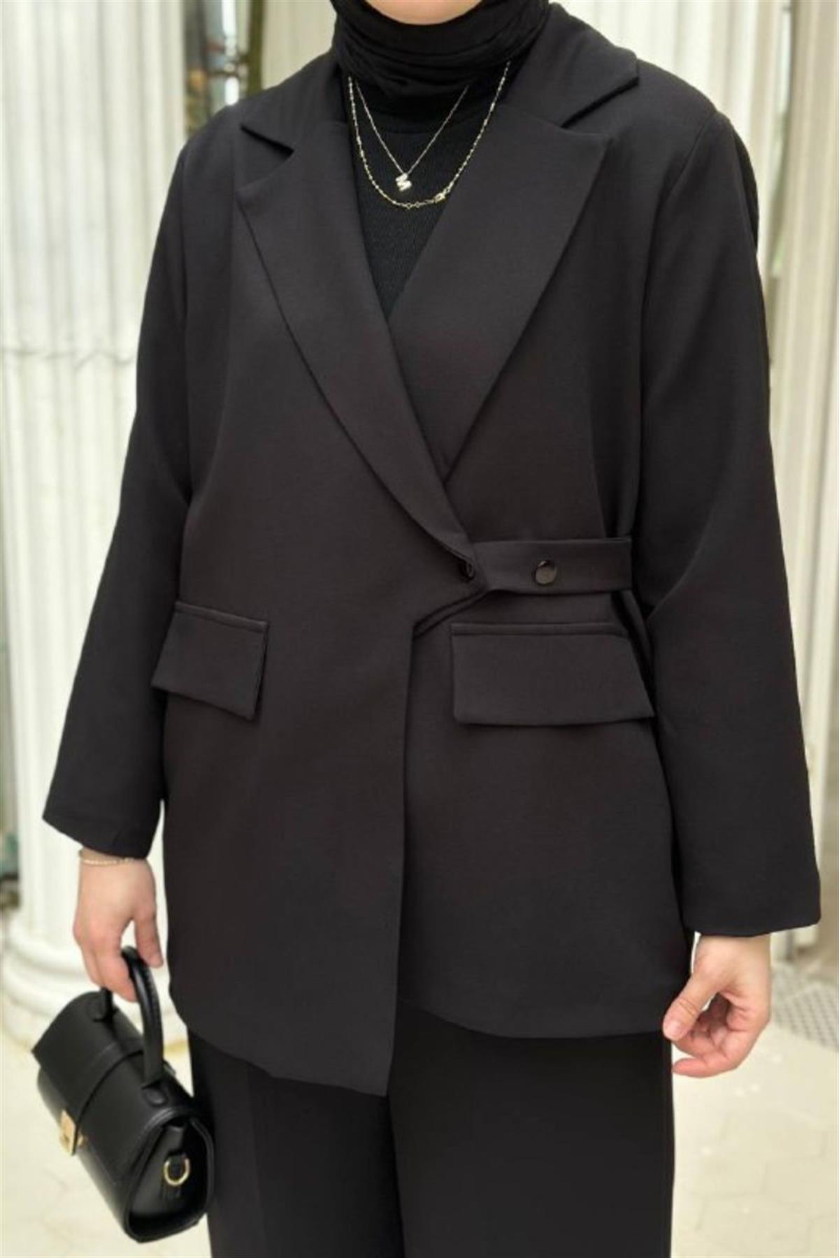 Pianca Ceketli İkili Takım Siyah