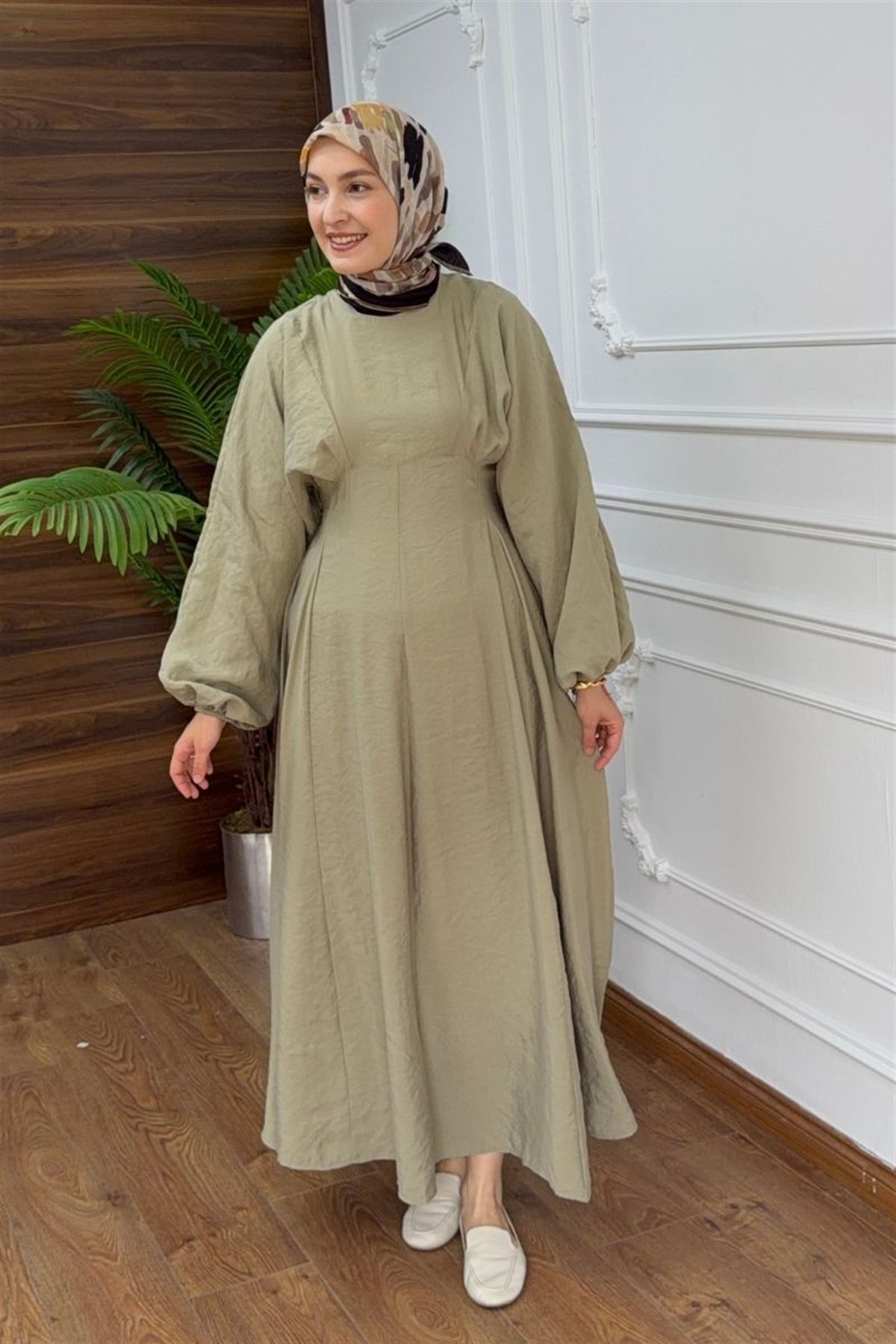 Reglan Kol Elbise Soft Çağla