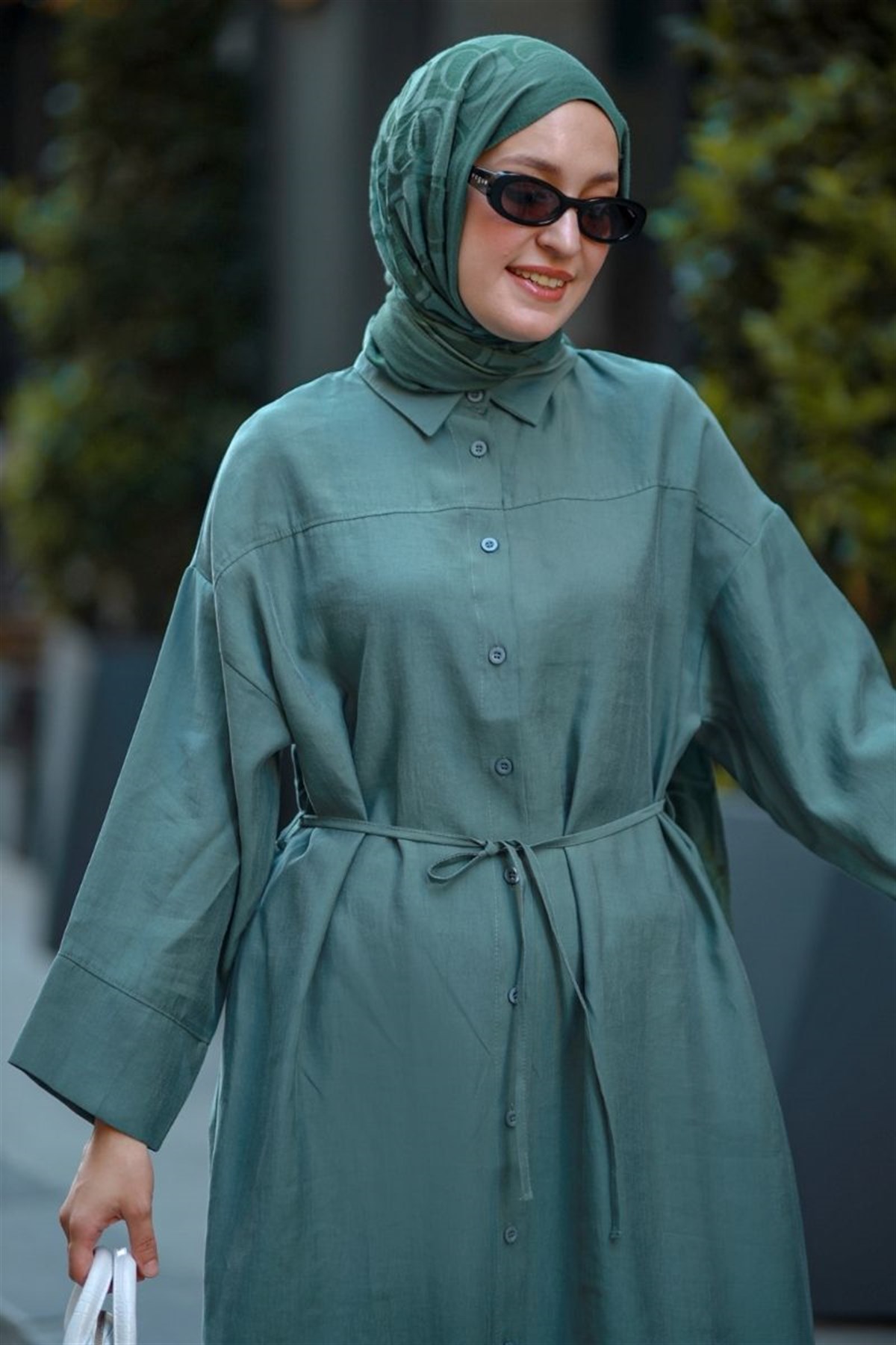 Seyyar Kemerli 120 Cm Tesla Tunik Mint 