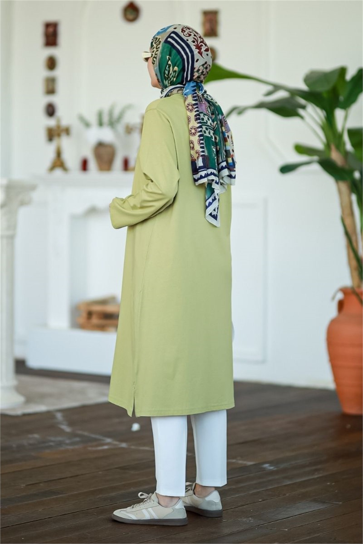 Summer Basic Uzun Tunik Adaçayı