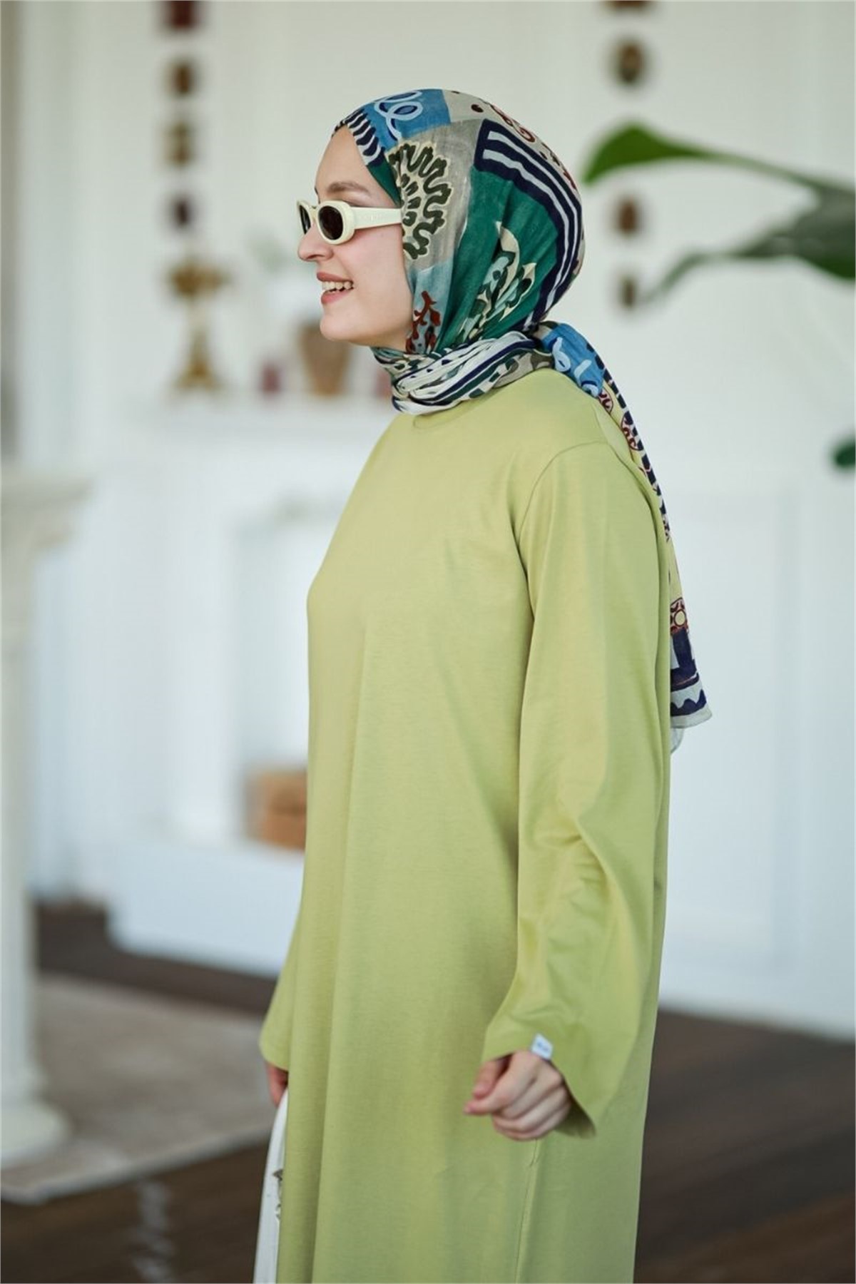Summer Basic Uzun Tunik Adaçayı