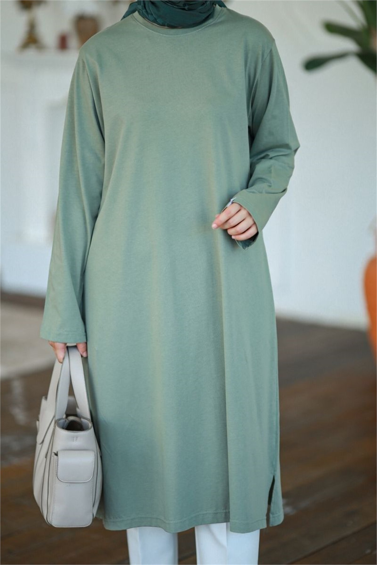 Summer Basic Uzun Tunik Çağla