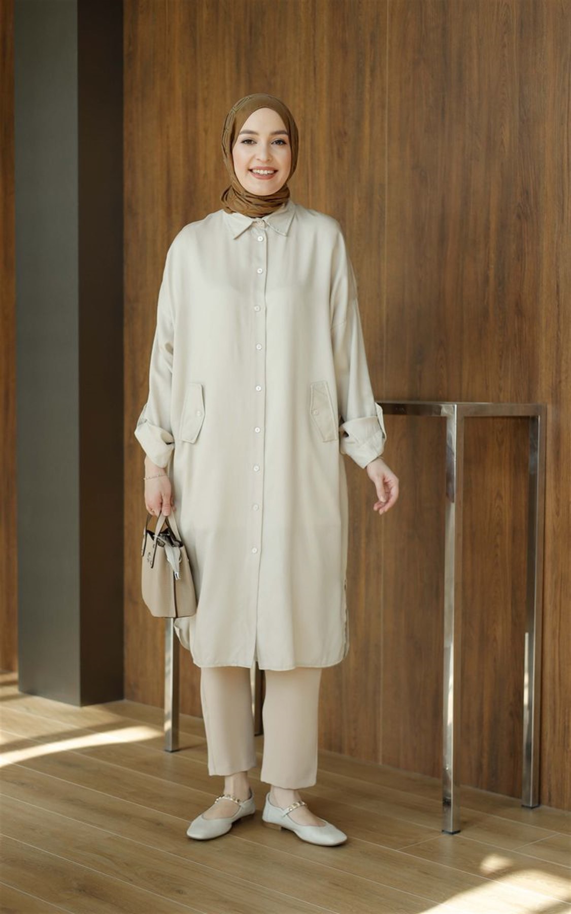 Süs Cepli Tensel Tunik Taş