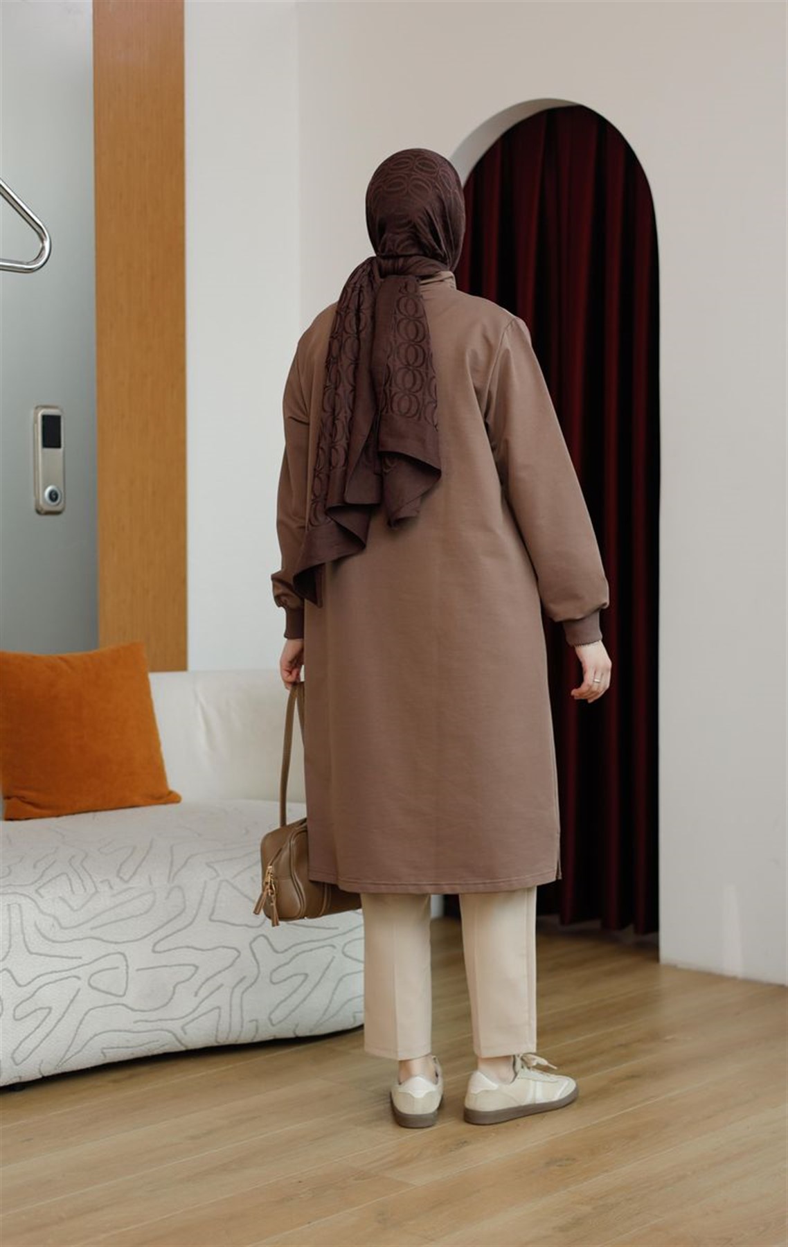 Yarım Fermuarlı Sweat Kakao