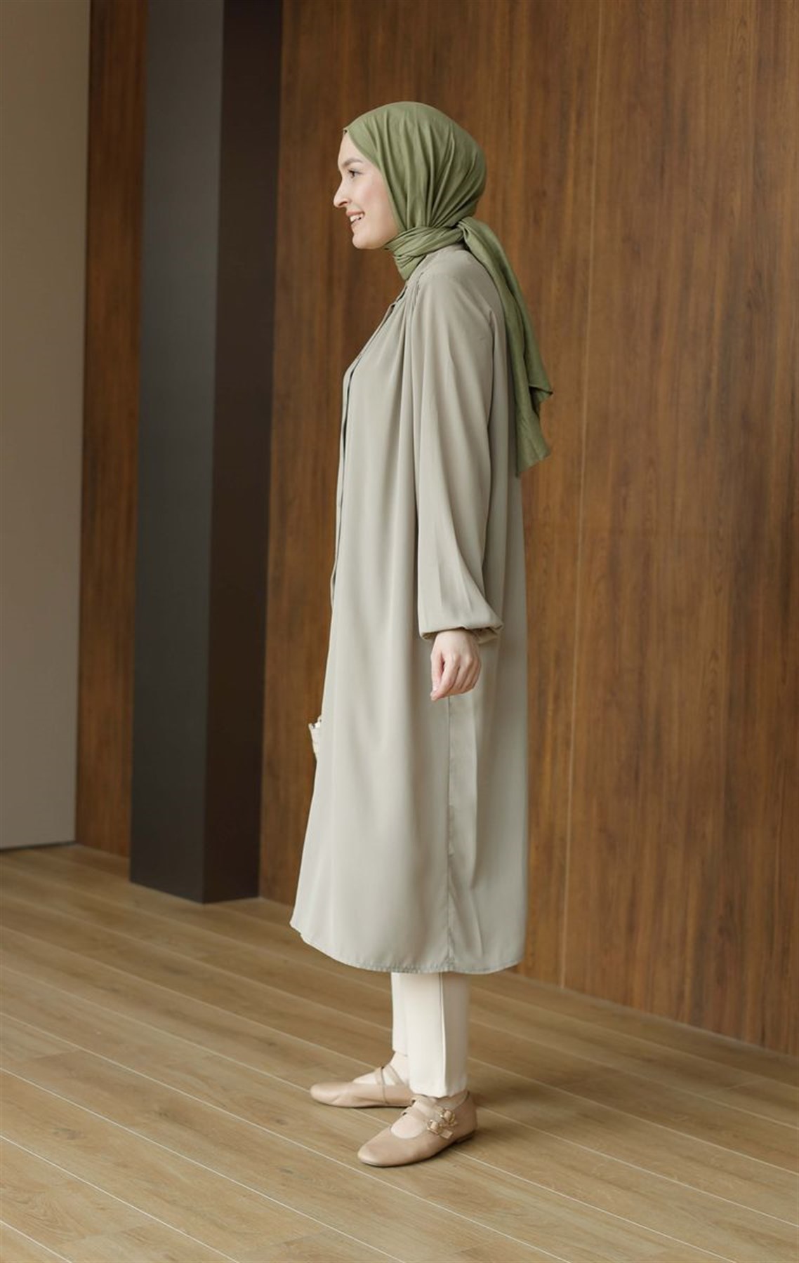 Zarif Medine İpeği Tunik Soft Mint