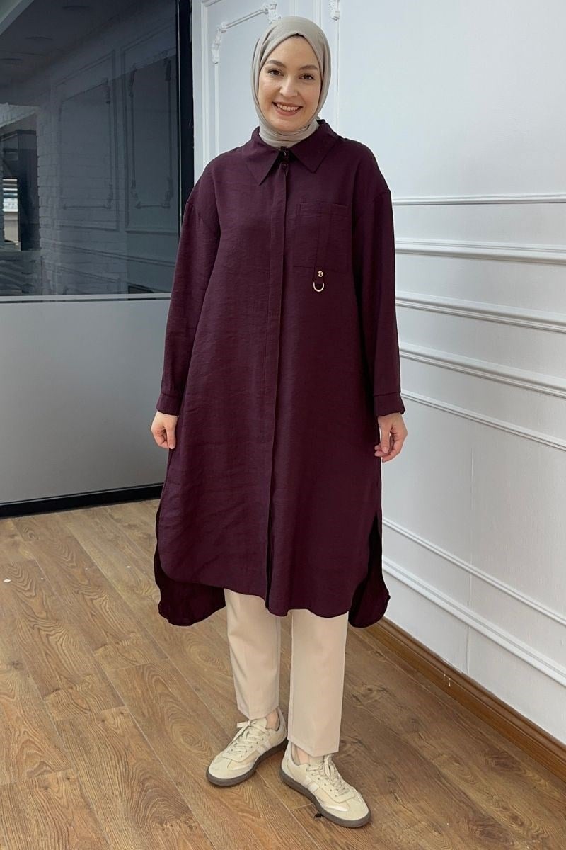 Armine Trend Cepli Asude Tunik Bordo