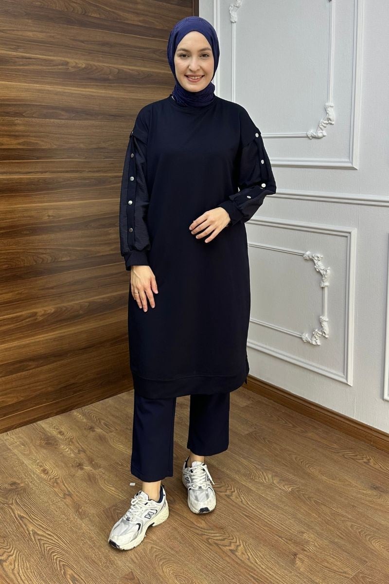 Lavin Çıtçıt Detaylı Sweat Lacivert