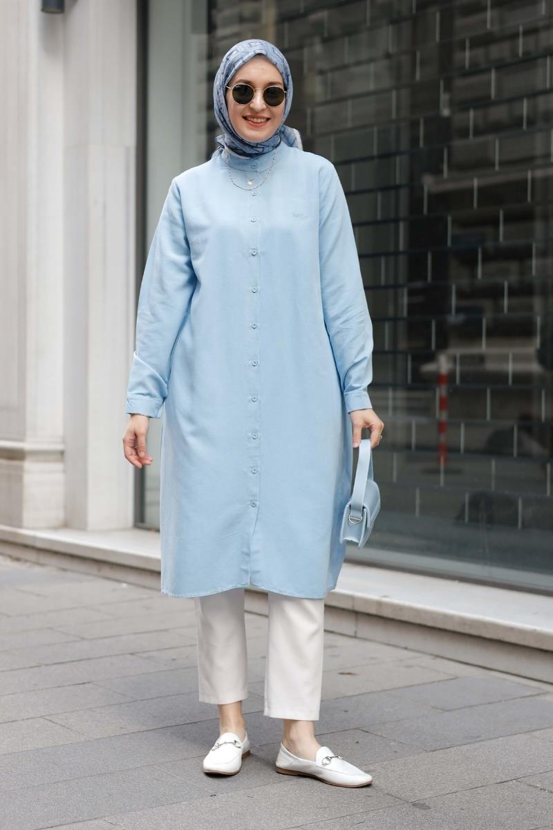 Melin Basic Uzun Tunik Bebe Mavisi