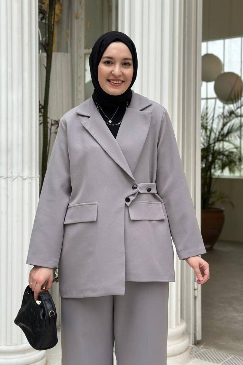 Pianca Ceketli İkili Takım Gri