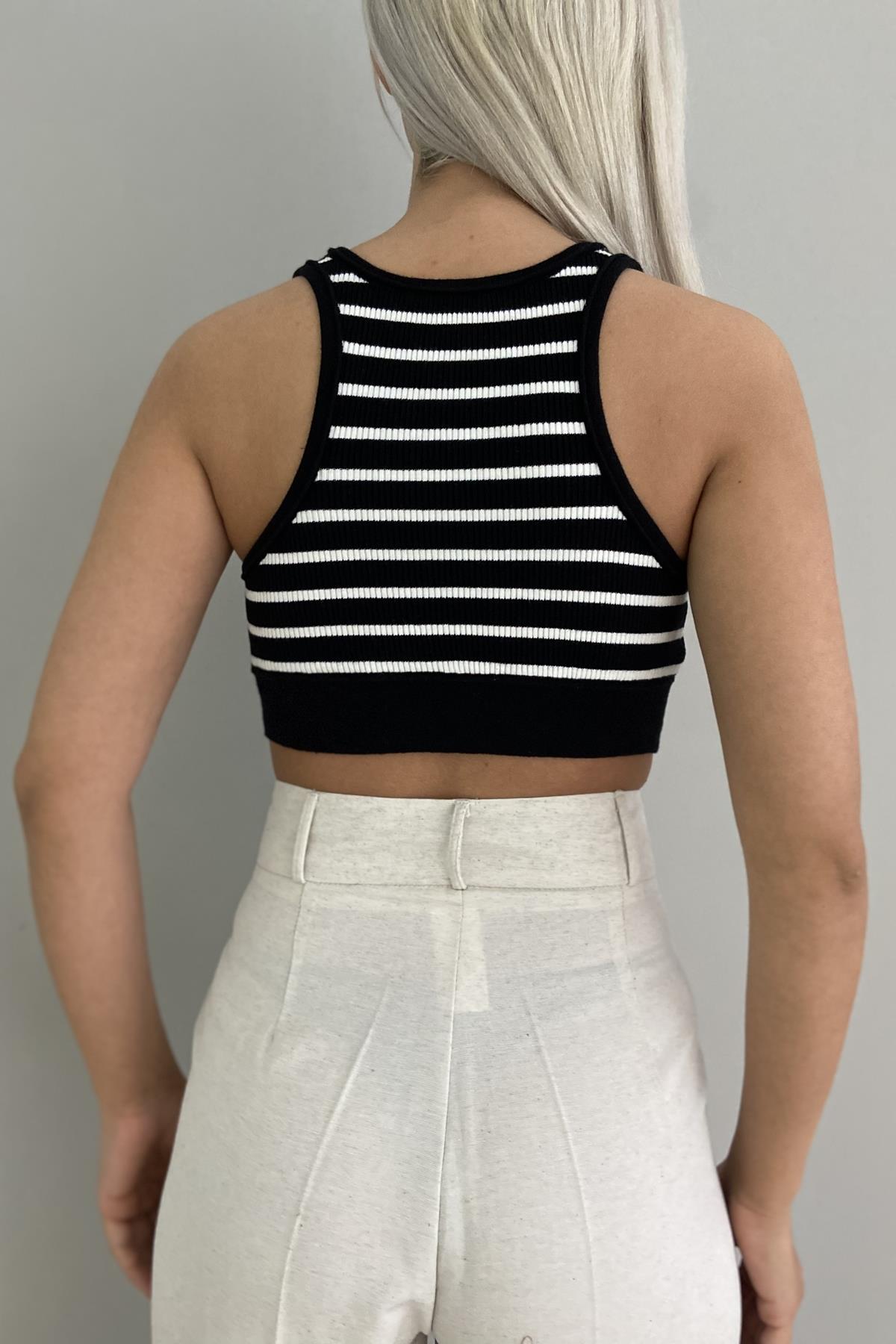 ÇİZGİLİ CROP ATLET