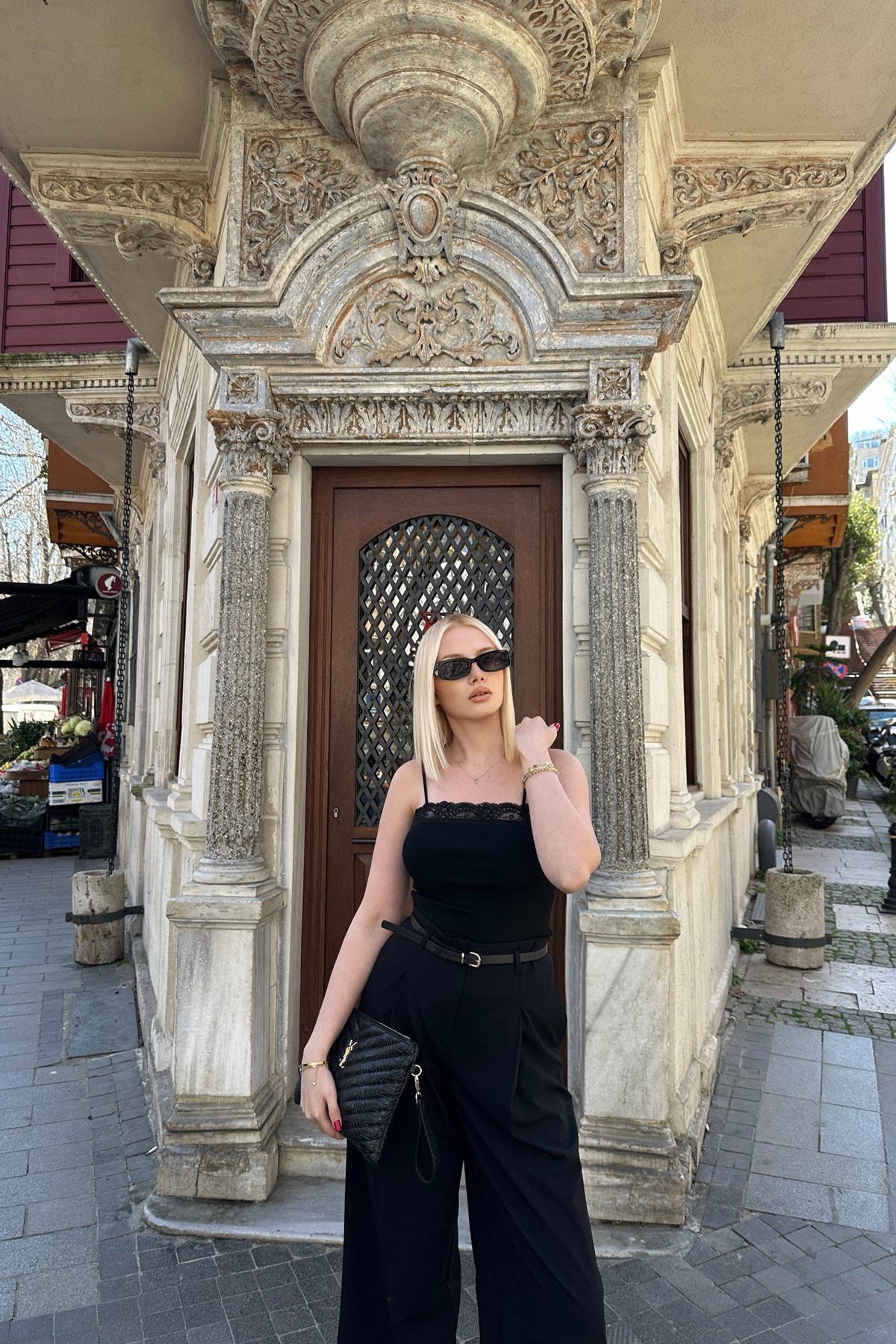 İNCE ASKILI DANTEL DETAY TRIKO ATLET