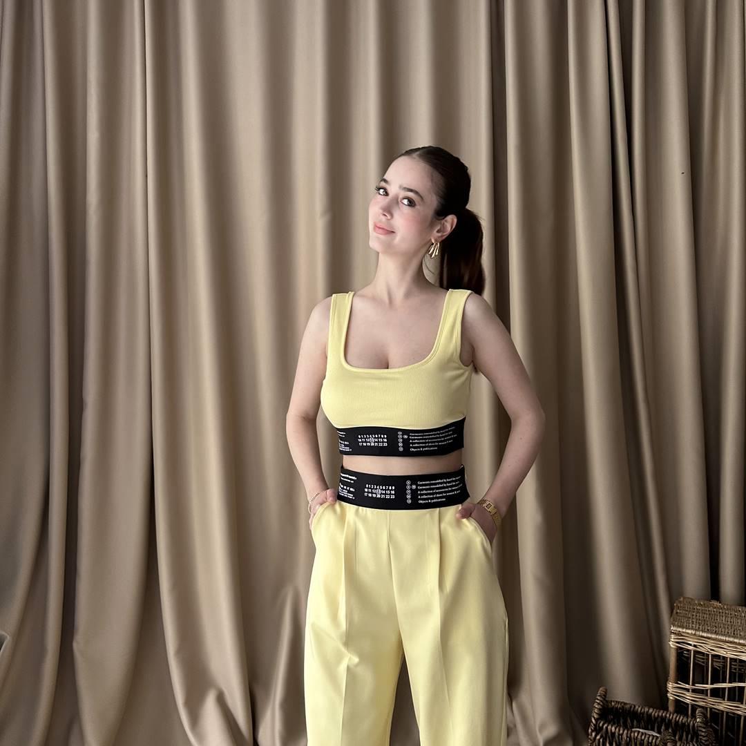 LASTİK DETAY CROP ATLET